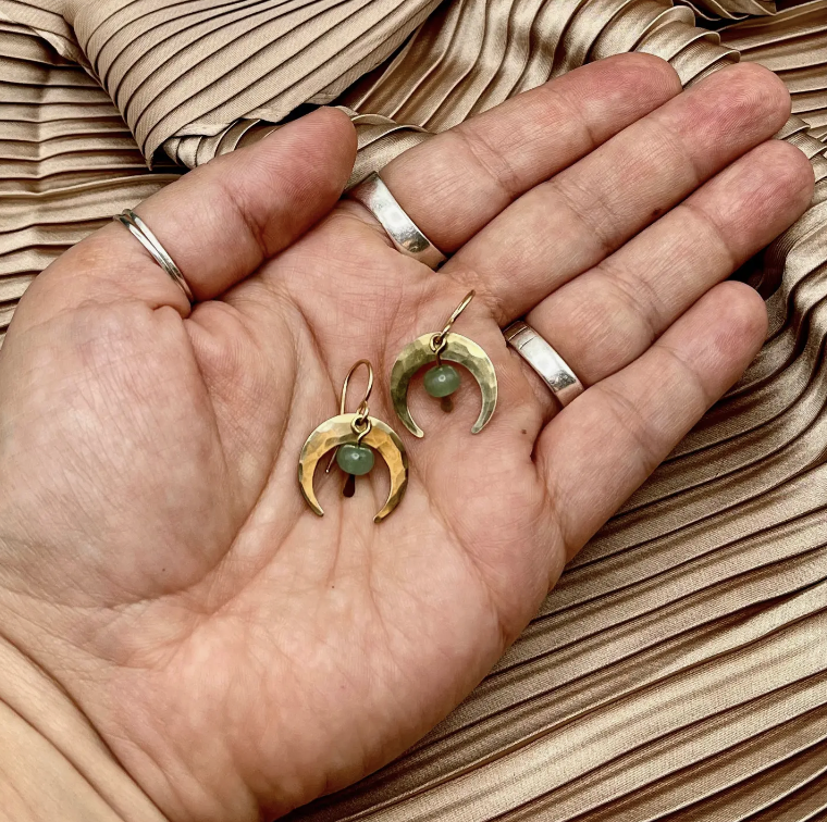 Handmade Crescent Earrings