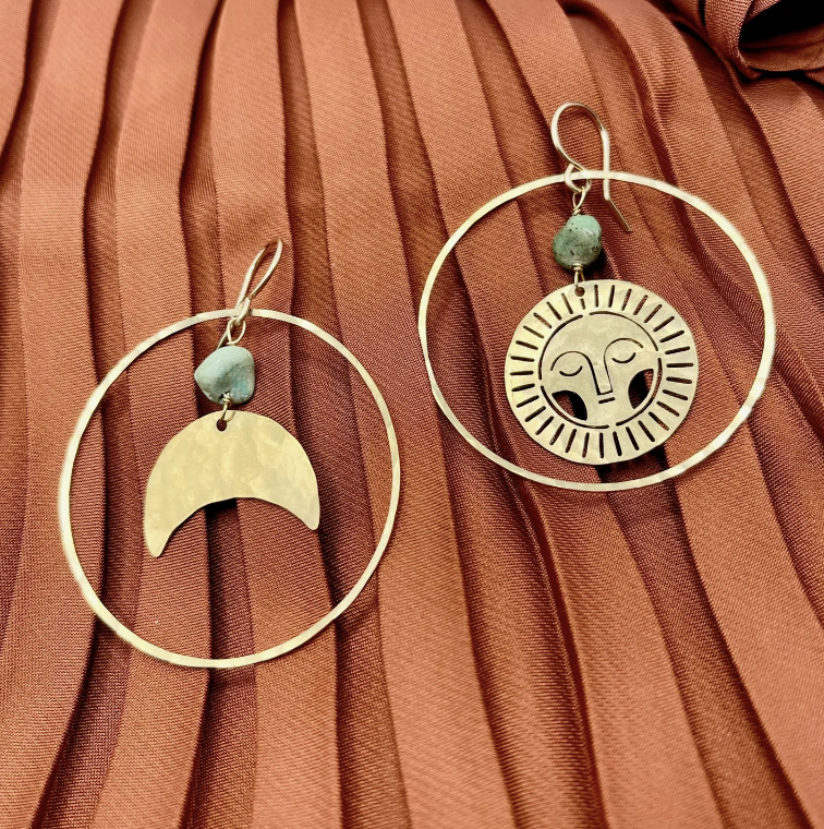 Handmade Eclipsed Earrings