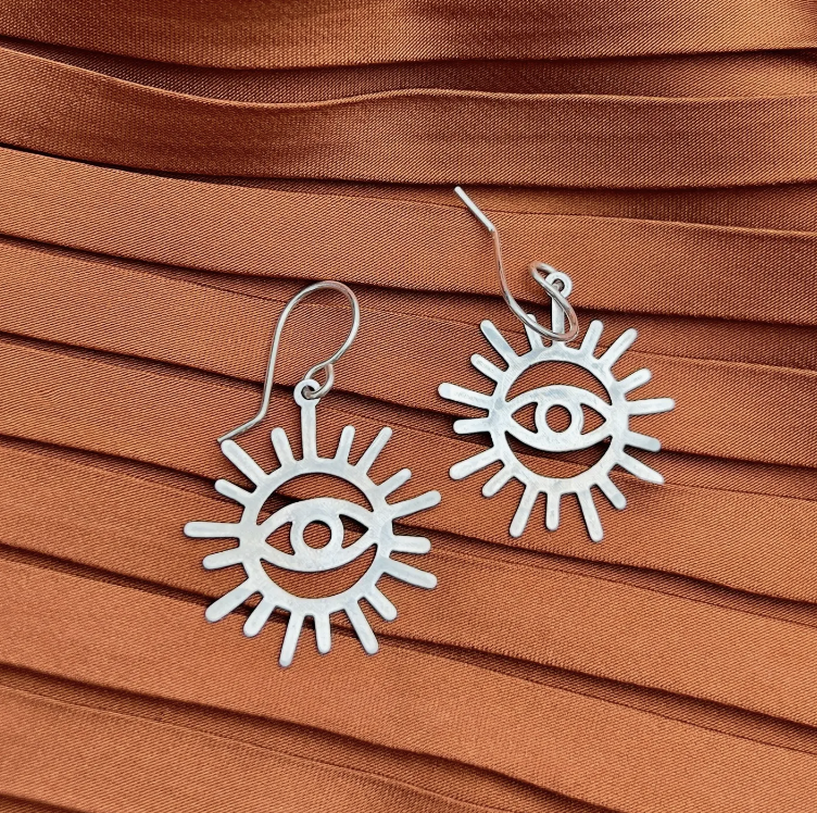 Handmade Small Perspecive Earrings