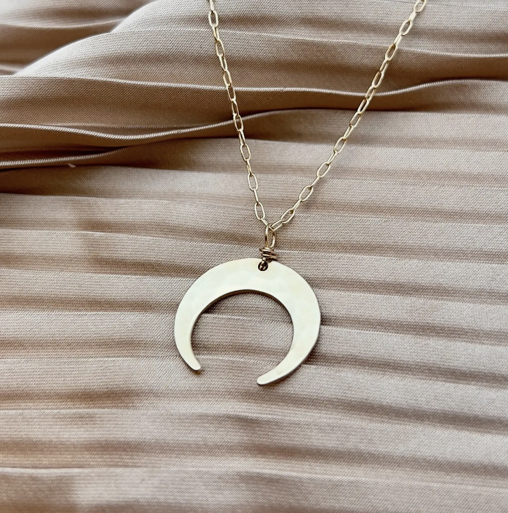 Handmade Crescent Moon Necklace