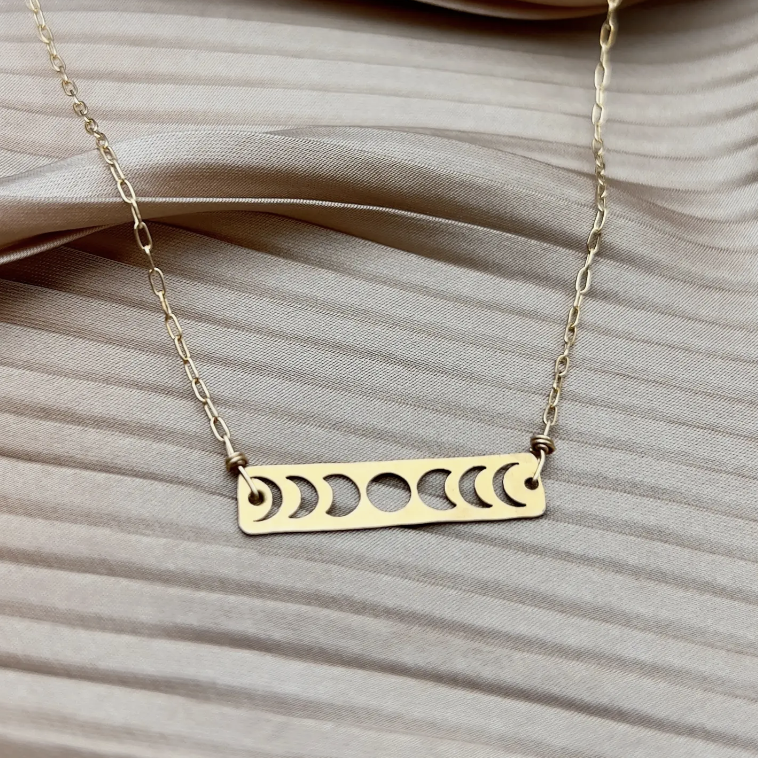 Handmade Moon Phase Necklace