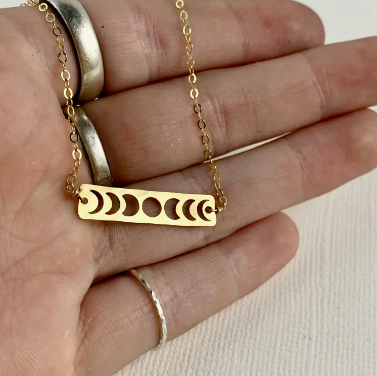 Handmade Moon Phase Necklace