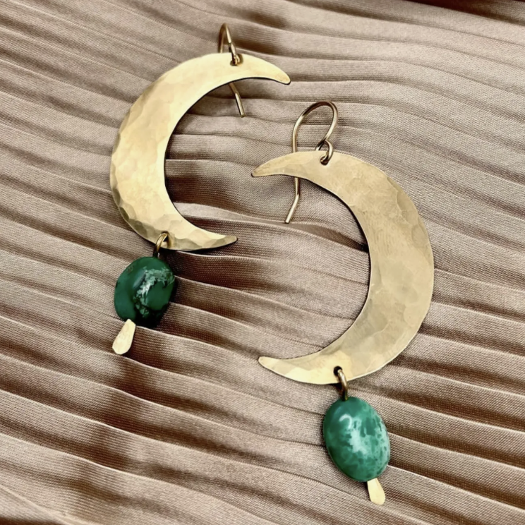 Handmade Turquoise Moon